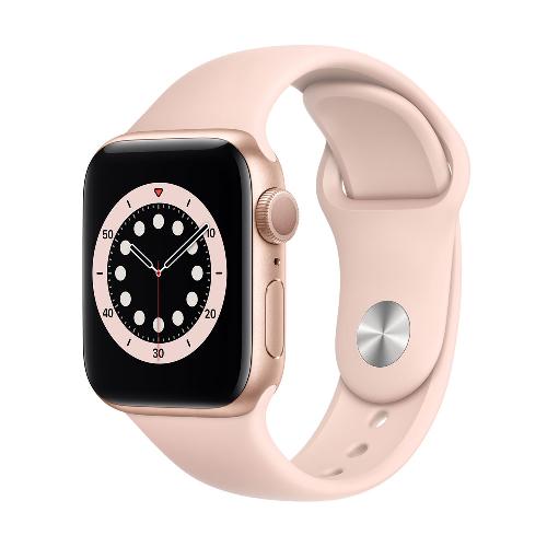Apple Watch Series 6 40mm Gold Aluminum Case with Pink Sand Sport Band