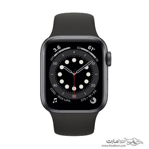 Apple Watch Series 6 40mm Space Gray Aluminum Case with Black Sport Band