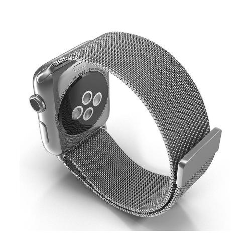 ساعت هوشمند اپل واچ سری 7 استیل نقره ای 45 میلیمتری با بند Silver Milanese Loop Apple Watch Series 7 GPS 45mm Silver Stainless Steel Case with Milanese Loop