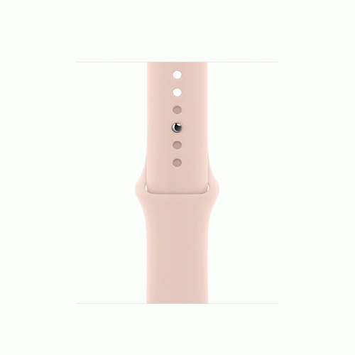 ساعت هوشمند اپل سری SE 2021 آلومینیوم طلایی با بند اسپرت سیلیکون صورتی 40 میلی متری Apple Watch Series SE 2021 GPS 40mm Gold Aluminum Case With Pink Sand Sport Band