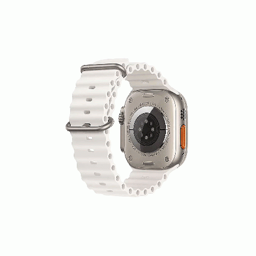 ساعت هوشمند اپل سری Ultra بدنه تیتانیومی 49 میلمتری با بند White Ocean Band Apple Watch Ultra 49mm Titanium Case with White Ocean Band