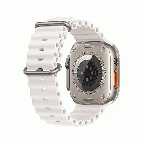 Apple Watch Ultra 49mm Titanium Case with White Ocean Band