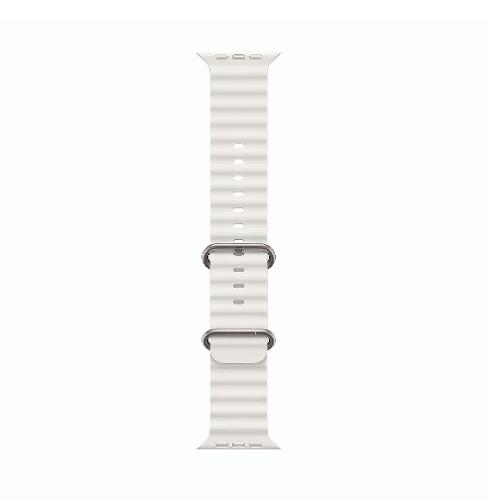 Apple Watch Ultra 49mm Titanium Case with White Ocean Band