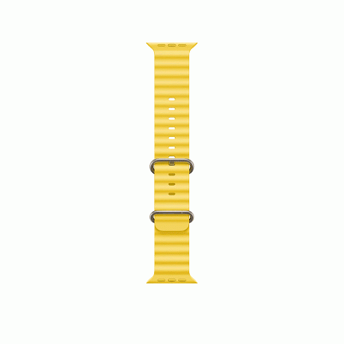 ساعت هوشمند اپل سری Ultra بدنه تیتانیومی 49 میلمتری با بند Yellow Ocean Band Apple Watch Ultra 49mm Titanium Case With Yellow Ocean Band