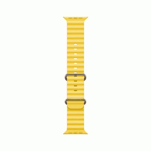 ساعت هوشمند اپل سری Ultra بدنه تیتانیومی 49 میلمتری با بند Yellow Ocean Band Apple Watch Ultra 49mm Titanium Case With Yellow Ocean Band