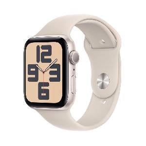 ساعت هوشمند اپل مدل SE 2023 بدنه آلومینیوم بند سیلیکونی سایز 44 میلی متری Apple Watch SE 9 2023 44mm Aluminum Case
