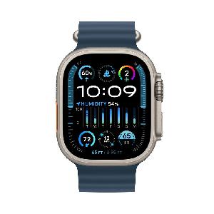ساعت هوشمند اپل مدل Ultra 2 Titanium Case Ocean Band سایز 49 میلی متری Apple Ultra 2 Titanium Case Ocean Band 49mm Smart Watch