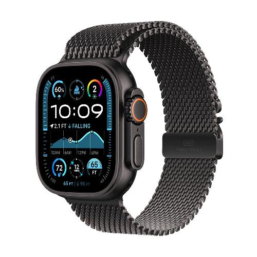 ساعت هوشمند اپل مدل Ultra 2 Black Titanium Case Milanese Loop 49mm Apple Ultra 2 Black Titanium Case Milanese Loop 49mm Smart Watch