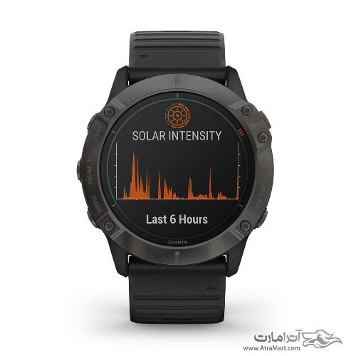 Garmin Fenix 6X Pro Solar Edition ​titanium carbon grey DLC watch 010-02157-21