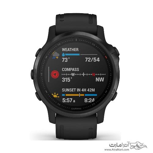 ساعت گارمین مدل Fenix 6S Pro and sapphire edition Carbon Gray DLC with Black Band Garmin Fenix 6S Pro and sapphire edition Carbon Gray DLC with Black Band watch 010-02159-25