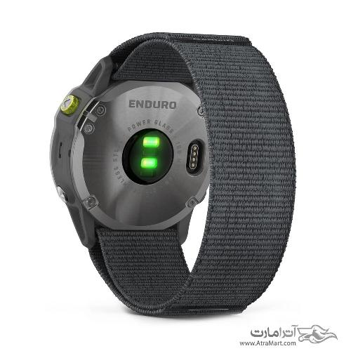 ساعت گارمین مدل Enduro Steel with Gray UltraFit Nylon Strap Garmin Enduro Steel with Gray UltraFit Nylon Strap watch 010-02408-00