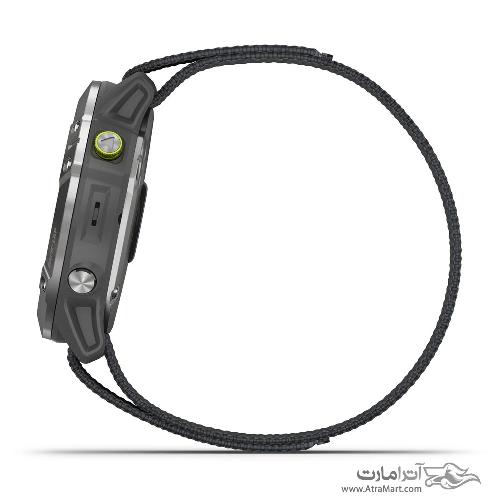 ساعت گارمین مدل Enduro Steel with Gray UltraFit Nylon Strap Garmin Enduro Steel with Gray UltraFit Nylon Strap watch 010-02408-00
