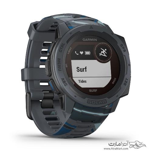 ساعت گارمین مدل Instinct Solar Surf Edition Pipeline Garmin Instinct Solar Surf Edition Pipeline watch 010-02293-17