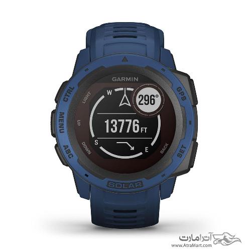 ساعت گارمین مدل Instinct Solar Tidal Blue Garmin Instinct Solar Tidal Blue watch 010-02293-11