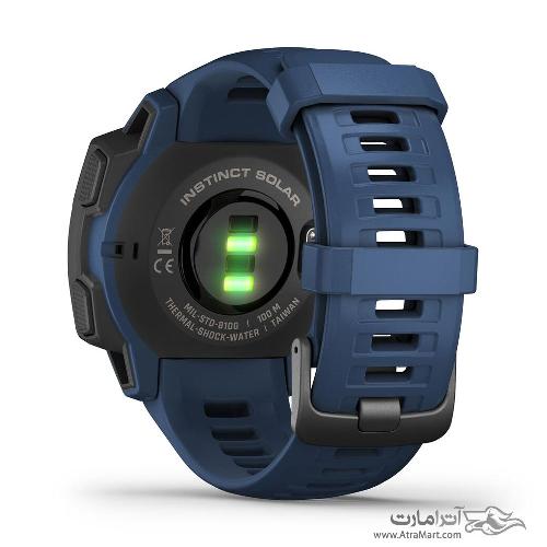 ساعت گارمین مدل Instinct Solar Tidal Blue Garmin Instinct Solar Tidal Blue watch 010-02293-11