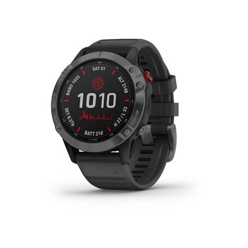 ساعت گارمین fenix 6 Pro Solar Edition Slate Gray with Black Band Garmin fenix 6 Pro Solar Edition Slate Gray with Black Band 010-02410-15