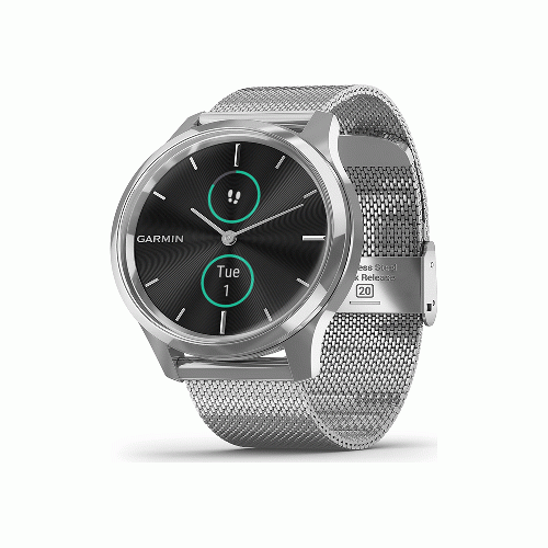 vívomove Luxe Silver stainless steel case with silver Milanese band 010-02241-03