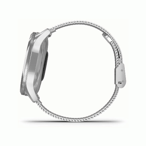 vívomove Luxe Silver stainless steel case with silver Milanese band 010-02241-03