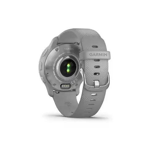ساعت گارمین Venu 2 Plus Silver Stainless Steel Bezel With Powder Grey Case And Silicone Band Venu 2 Plus Silver Stainless Steel Bezel With Powder Grey Case And Silicone Band 010-02496-10