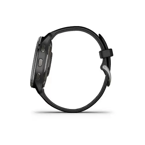 Venu 2 Plus Slate Stainless Steel Bezel With Black Case And Silicone Band 010-02496-11