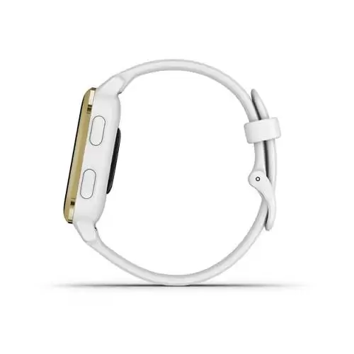 ساعت گارمین Venu Sq Light Gold Aluminium Bezel with White Case and Silicone Band Venu Sq Light Gold Aluminium Bezel with White Case and Silicone Band 010-02427-11