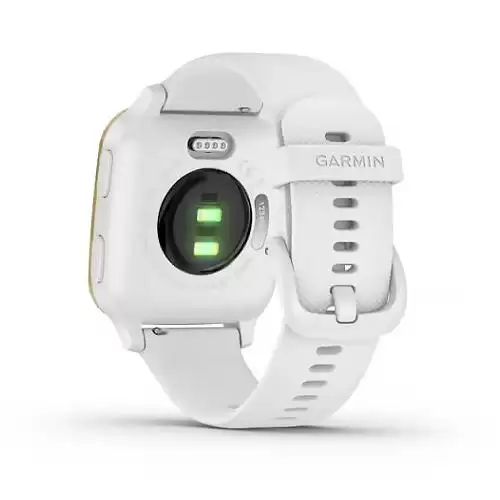 ساعت گارمین Venu Sq Light Gold Aluminium Bezel with White Case and Silicone Band Venu Sq Light Gold Aluminium Bezel with White Case and Silicone Band 010-02427-11