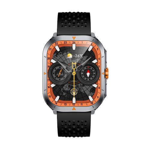 Glorimi GX TRACE 53mm Smartwatch with Silicone Strap