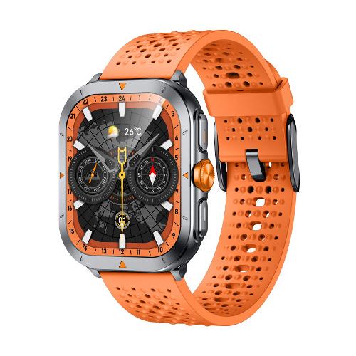 Glorimi GX TRACE 53mm Smartwatch with Silicone Strap