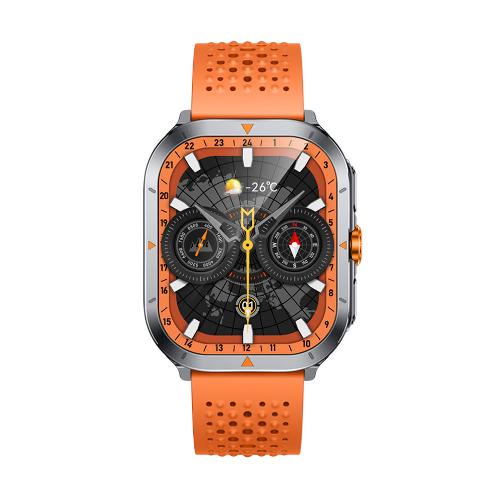 Glorimi GX TRACE 53mm Smartwatch with Silicone Strap