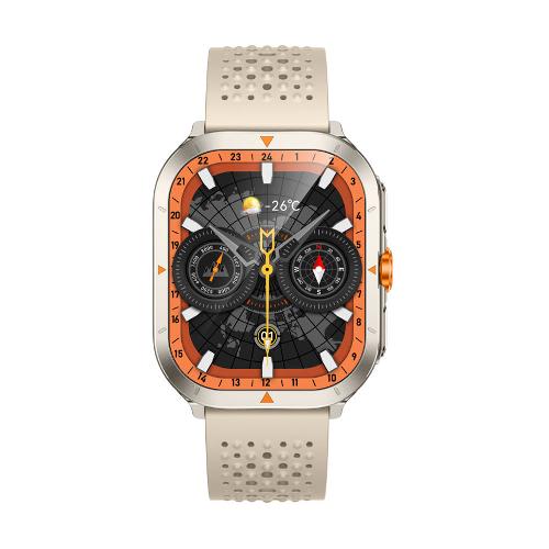 Glorimi GX TRACE 53mm Smartwatch with Silicone Strap