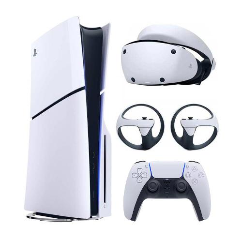 Sony PlayStation 5 Slim disk Game Console - Region Europe with Sony PS VR2