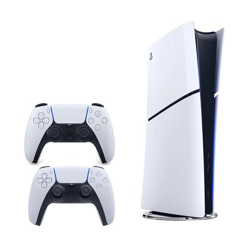 Sony PlayStation 5 Slim Digital Edition Console 825GB CFI-2116 EU with White DualSense Controller