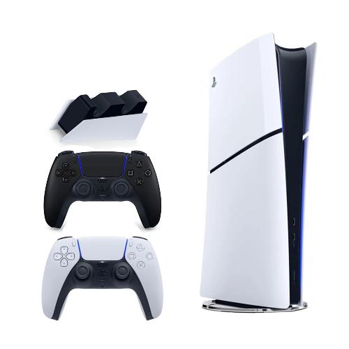 Sony PlayStation 5 Slim Digital Edition Console 825GB CFI-2116 EU with black DualSense Controller + charging stand