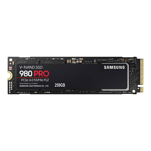 حافظه SSD اینترنال سامسونگ مدل PRO 980 PCIe NVMe Gen4 m.2 2280 با ظرفیت 250 گیگابایت SAMSUNG 980 PRO 250GB PCIe NVMe Gen4 Internal Gaming SSD M.2 (MZ-V8P250B