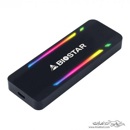 حافظه SSD اکسترنال بایوستار مدل P500 ظرفیت 512 گیگابایت Biostar P500 External SSD Drive - 512GB