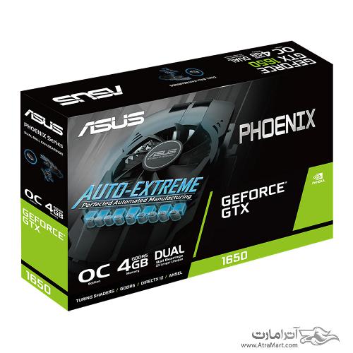 کارت گرافیک ایسوس مدل PH-GTX1650-O4G حافظه 4 گیگابایت ASUS PH-GTX1650-O4G Graphics Card - 4GB