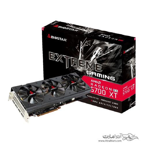 کارت گرافیک بایوستار مدل AMD Radeon RX5700XT حافظه 8 گیگابایت Biostar AMD Radeon RX5700XT 8GB Graphics Card