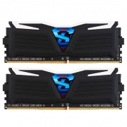 رم دسکتاپ DDR4 دوکاناله 2400 مگاهرتز CL15 ژل مدل Super Luce سری مشکی ظرفیت 16 گیگابایت Geil Super Luce DDR4 2400 CL15 Black Edition Desktop RAM - 8GB