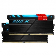 رم دسکتاپ DDR4 دو کاناله 3000 مگاهرتز ژل CL15 EVO X ظرفیت 16 گیگابایت GEIL EVO X DDR4 RGB 3000Mhz CL15 Desktop RAM - 16GB
