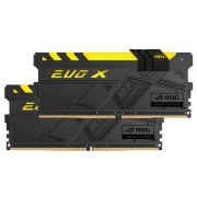 رم دسکتاپ DDR4 دو کاناله 3000 مگاهرتز ژل CL15 EVO X ROG ظرفیت 16 گیگابایت GEIL EVO X ROG-CERTIFIED RGB DDR4 3000Mhz CL15 Desktop RAM - 16GB