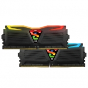 رم دسکتاپ ژل مدل Super Luce RGB Lite دو کاناله DDR4 فرکانس 3000 مگاهرتز حافظه 16 گیگابایت GEIL Super Luce RGB Lite DDR4 3000MHz CL16 Dual Channel Desktop RAM - 16GB