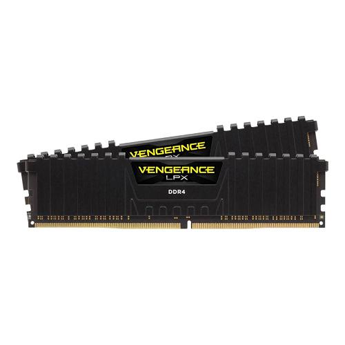 رم دسکتاپ DDR4 دوکاناله 3000 مگاهرتز CL15 کورسیر مدل VENGEANCE LPX ظرفیت 16 گیگابایت Corsair Vengeance LPX Black DDR4 16GB 3000MHz CL16 Dual Channel Desktop Ram