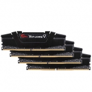 رم دسکتاپ DDR4 چهار کاناله 3200 مگاهرتز CL15 جی اسکیل مدل Ripjaws V ظرفیت 64 گیگابایت G.SKILL Ripjaws V DDR4 3200MHz CL15 Quad Channel Desktop RAM - 64GB