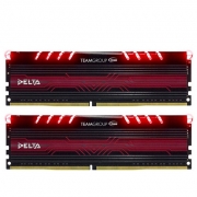 Team Group Delta Red LED DDR4 3000MHz CL16 Dual Channel Desktop RAM - 32GB