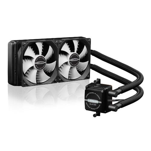 فن سی پی یو گرین مدل GLACIER 240 Green GLACIER 240 GLC240-A AiO Liquid Cooler