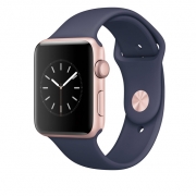 ساعت هوشمند اپل واچ 2 مدل Rose Gold Case Apple Watch 2 Rose Gold Case with Midnight Blue Sport Band Smart Watch