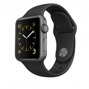 ساعت هوشمند اپل واچ مدل Space Gray Aluminum Case Apple Watch Space Gray Aluminum Case with Black Sport Band Smart Watch