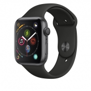 ساعت هوشمند اپل واچ سری 4 مدل 44mm با دستبند مشکی Apple Watch Series 4 GPS 44mm Space Gray Aluminum Case With Black Sport Band