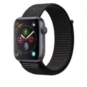 ساعت هوشمند اپل واچ سری 4 مدل 40mm با دستبند مشکی برجسته Apple Watch Series 4 GPS 40mm Space Gray Aluminum Case With Black Sport Loop