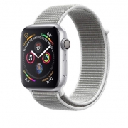 ساعت هوشمند اپل واچ سری 4 مدل 44mm Silver با دستبند نقره ای Apple Watch Series 4 GPS 44mm Silver Aluminum Case with Seashell Sport Loop Band